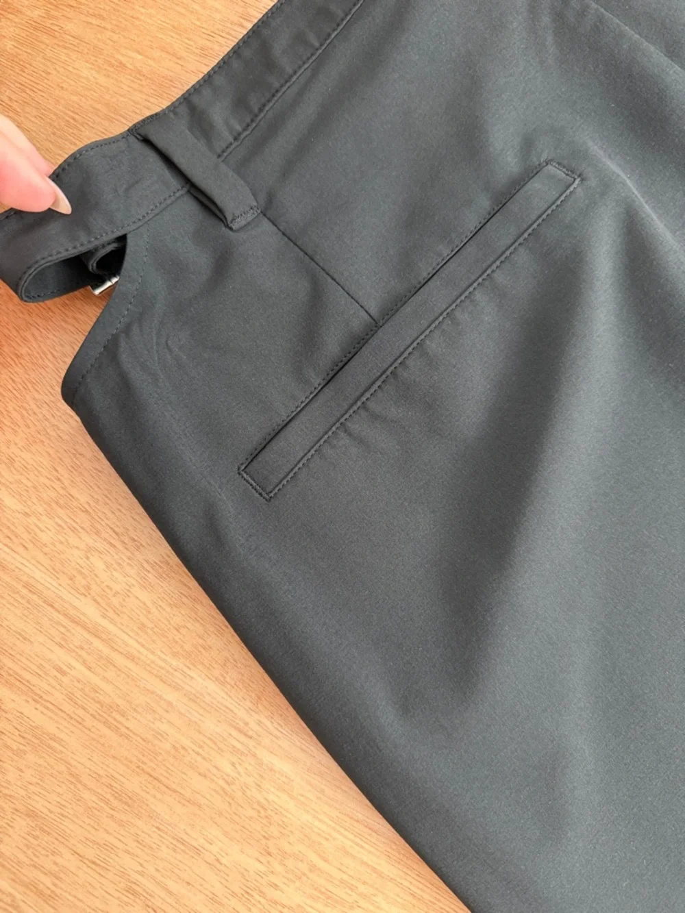 ALO Yoga Cut Out Black High-Rise Wide Leg Pants - Picture 7 of 11